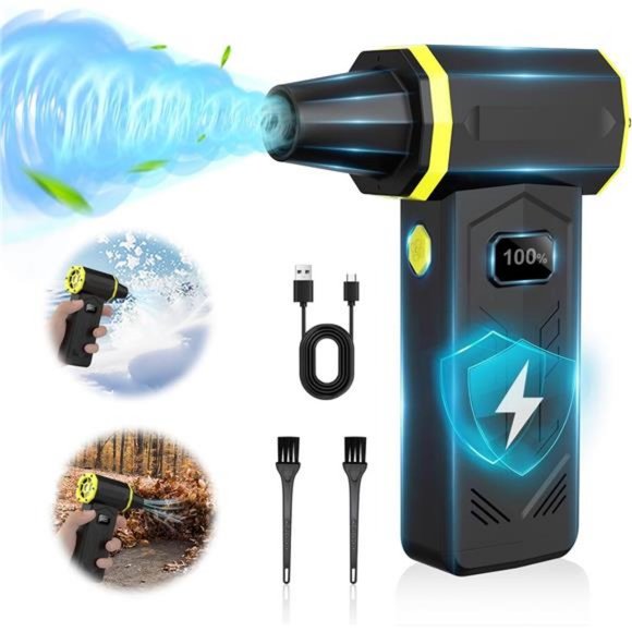 Compressed Air Duster, 360000RPM Electric Air Duster with LED Display - Picture 1 of 7